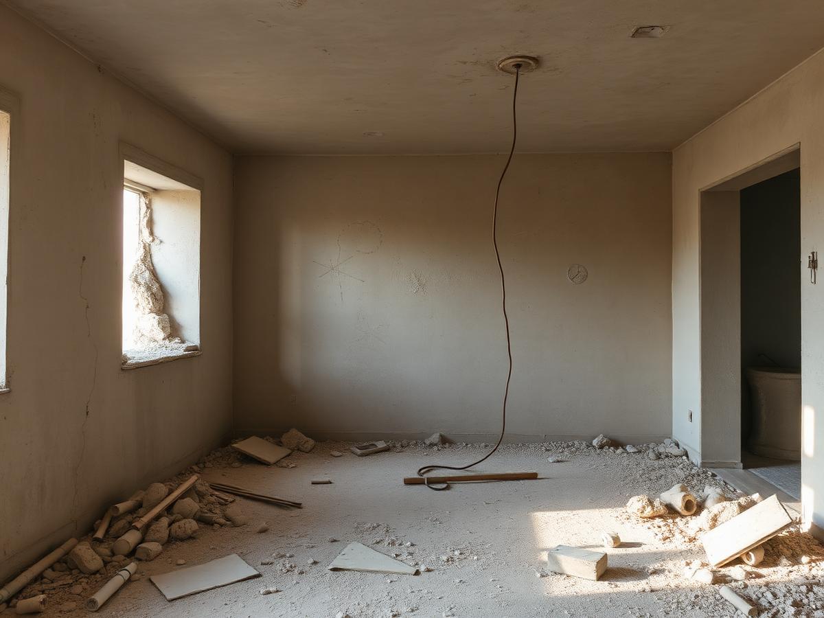 Chantier avant nettoyage