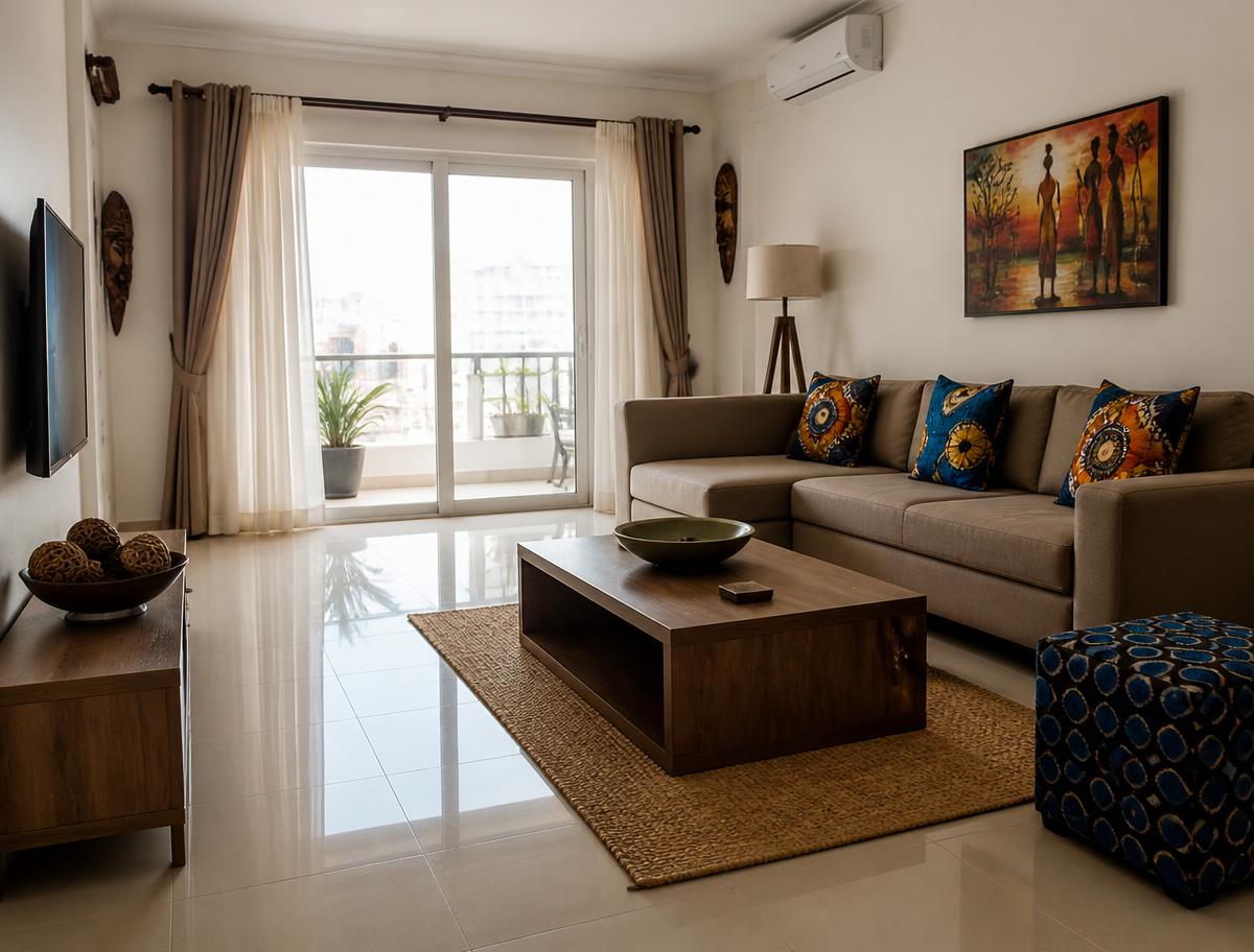 Grand nettoyage d'un séjour familial après nettoyage par Clean Up